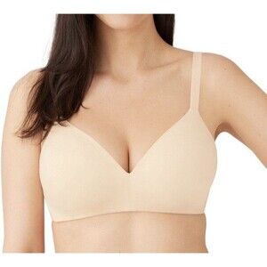 Wacoal How Perfect Wire Free T-Shirt Bra 852189 Sand Beige Sz 32DDD